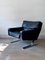 Black Leather Lounge Chair, 1960s 1