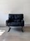 Black Leather Lounge Chair, 1960s, Image 3