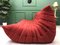 Red 3-Seater Togo Sofa by M. Ducaroy for Ligne Roset 4