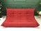 Red 3-Seater Togo Sofa by M. Ducaroy for Ligne Roset 3