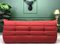 Red 3-Seater Togo Sofa by M. Ducaroy for Ligne Roset 6