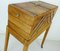 Oak & Walnut Utensilo Sewing Box on Frame with Rollers, 1930s 5