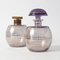 Czechoslovakian Amethyst Glass Vanity Set from Podbira, 1930s 2