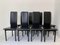 Leather Italian Pozzi Chairs, 1980s, Set of 8 5