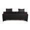 Cara Black Leather Sofa by Rolf Benz 9