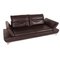 Taoo Brown Leather Sofa Set by Willi Schillig, Set of 2 3