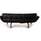 DS 140 Schwarzes Ledersofa von De Sede 15