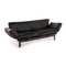 DS 140 Black Leather Sofa from De Sede 12