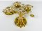 Applique floreale in cristallo di Palwa, Germania, anni '60, Immagine 5