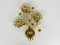 Applique floreale in cristallo di Palwa, Germania, anni '60, Immagine 7