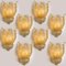 Large Murano Glass and Gold-Plated Wall Sconces from Barovier & Toso, 1960 5