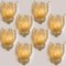 Large Murano Glass and Gold-Plated Wall Sconces from Barovier & Toso, 1960, Image 5