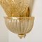 Applique da parete grandi in vetro di Murano e placcate in oro di Barovier & Toso, anni '60, Immagine 16