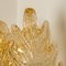 Applique da parete grandi in vetro di Murano e placcate in oro di Barovier & Toso, anni '60, Immagine 17