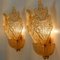 Applique da parete grandi in vetro di Murano e placcate in oro di Barovier & Toso, anni '60, Immagine 12