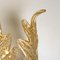 Applique da parete grandi in vetro di Murano e placcate in oro di Barovier & Toso, anni '60, Immagine 6