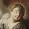 Jésus Enfant Endormi avec Anges, Huile sur Toile 3