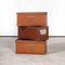 Low Industrial Storage Boxes, 1940s, Set of 3, Image 1
