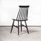 French Ebonised Stick Back Dining Chairs, 1950s, Set of 4, Image 12