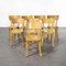 French Baumann Blonde Beech Bentwood Dining Chairs, 1950s, Set of 8 3