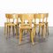 French Baumann Blonde Beech Bentwood Dining Chairs, 1950s, Set of 8 5