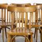French Warm Oak Bentwood Dining Chairs, 1950s, Set of 6 4