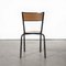 French Mullca Vintage Model 510 Stacking Dining Chairs, 1950s, Set of 4 5