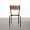 French Mullca Vintage Model 510 Stacking Dining Chairs, 1950s, Set of 4, Image 5