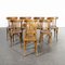 French Oak Bentwood Dining Chairs, 1950s, Set of 8, Image 7