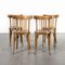 French Oak Bentwood Dining Chairs, 1950s, Set of 4 8