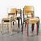 Mixed French Stacking School Chairs, Set of 13, Image 1