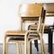 Mixed French Stacking School Chairs, Set of 13 3