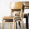 Mixed French Stacking School Chairs, Set of 13, Image 3