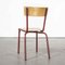 French Mullca Vintage Red Model 511 Dining Chairs, 1970s, Set of 4, Image 9