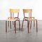French Mullca Vintage Red Model 511 Dining Chairs, 1970s, Set of 4 3