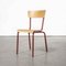 French Mullca Vintage Red Model 511 Dining Chairs, 1970s, Set of 4, Image 1
