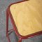 French Dark Red Laboratory Stool, 1970s, Image 2