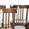 French Dark Oak Bentwood Dining Chairs, 1970s, Set of 6 2