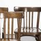 French Dark Oak Bentwood Dining Chairs, 1970s, Set of 6, Image 2