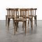 French Dark Oak Bentwood Dining Chairs, 1970s, Set of 6 7