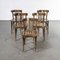 French Dark Oak Bentwood Dining Chairs, 1970s, Set of 5, Image 7