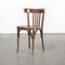 French Dark Oak Bentwood Dining Chairs, 1970s, Set of 5 1
