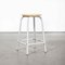 French Grey Laboratory Stools, 1960s, Set of 4 1