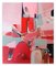 Pittura astratta rossa senza titolo, 2019, Immagine 1