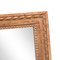 Espejo Imperio neoclásico rectangular de madera tallada a mano, años 70, Imagen 3