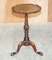 Lancaster Antique Hardwood Pie Crust Claw & Ball End Table 2