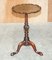 Lancaster Antique Hardwood Pie Crust Claw & Ball End Table, Image 2