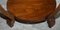 Mesa baja vintage de madera nudosa y nogal, Imagen 10
