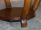 Mesa baja vintage de madera nudosa y nogal, Imagen 13