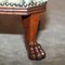 Antique Hardwood Lion Hairy Paw Feet Footstools for Wingback Armchairs, Set of 2 11